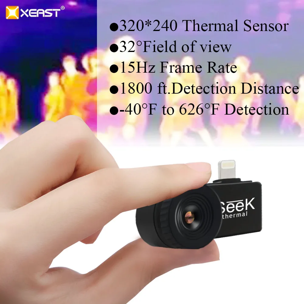 Тепловизор для смартфона и планшета SEEK THERMAL COMPACT ДЛЯ ANDROID TYPE-CKIT FB0050C Thermal imager heat leakage diagnostics