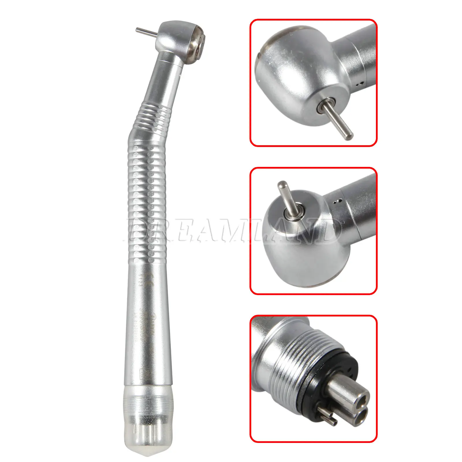 SANDENT Large Head Torque Dental High Speed Handpiece Push Button 2/4 Holes fit NSK RUI