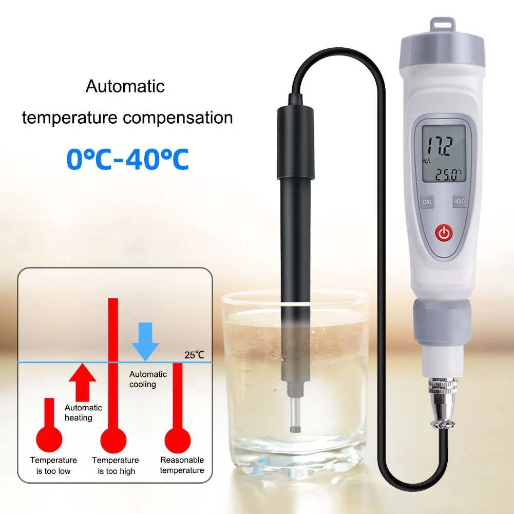 Imagem -03 - Dissolvido Oxigênio Medidor Caneta Digital Portátil Água Qualidade Tester Dissolvido Oxigênio Detector Jpb70a