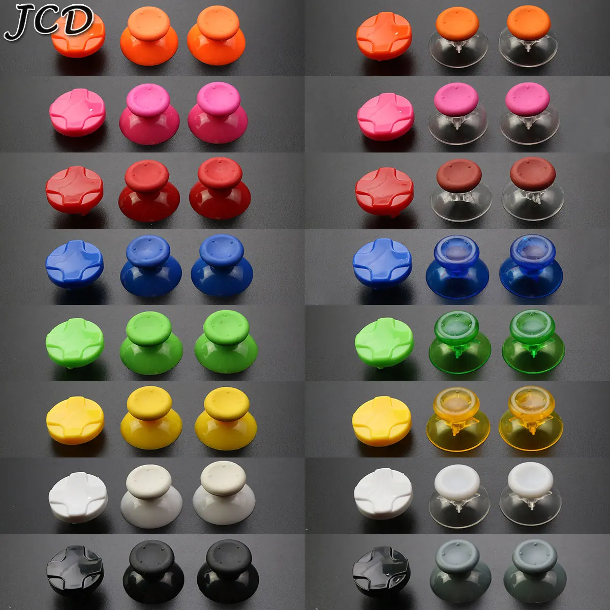 JCD Thumbsticks Thumb Joystick Stick Cap W/ Cross Buttons Dpad D-pad Replacement for Microsoft Xbox 360 Controller