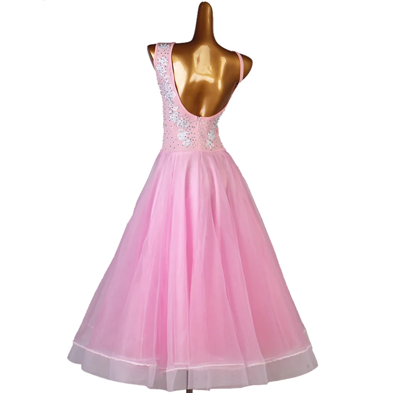 NEW Ballroom Dress Dance Competition Dresses Standard Tango Waltz Modern Costume Women Flamenco Customize D1016 Big Hem