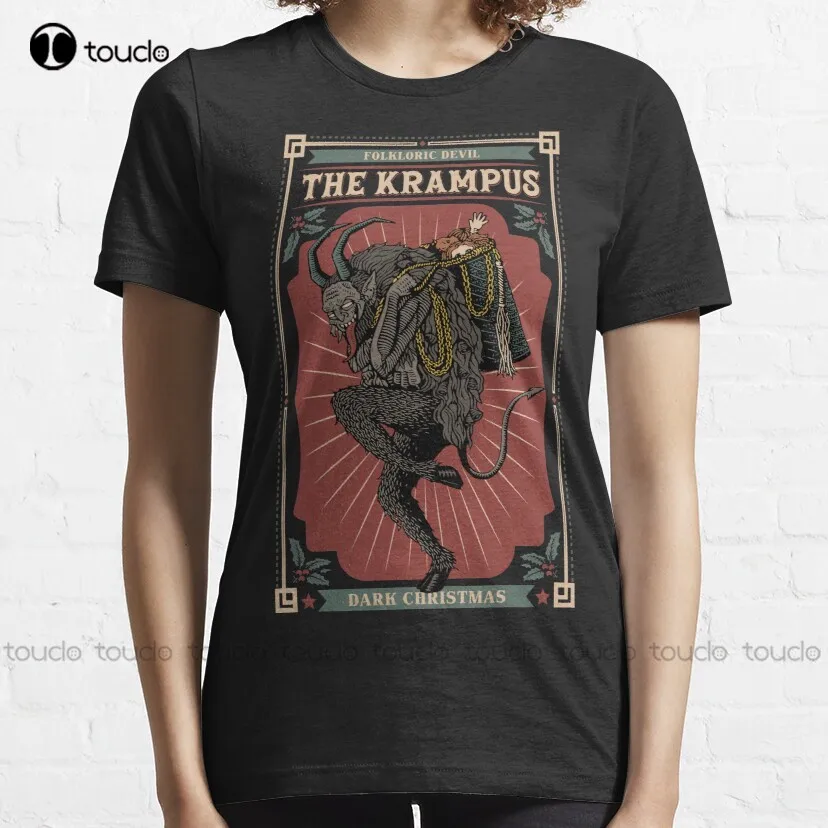 Folkloric Devil Krampus Classic T-Shirt Graphic Tees Men Custom Aldult Teen Unisex Digital Printing Tee Shirt Xs-5Xl Gift