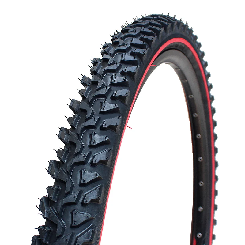 Dettagli Kenda pneumatici mountain bike filo di acciaio k849 24 26 pollici 24*1.95 26*1.95 2.1 nero pneumatico rosso linea trasversale addensato pneumatico