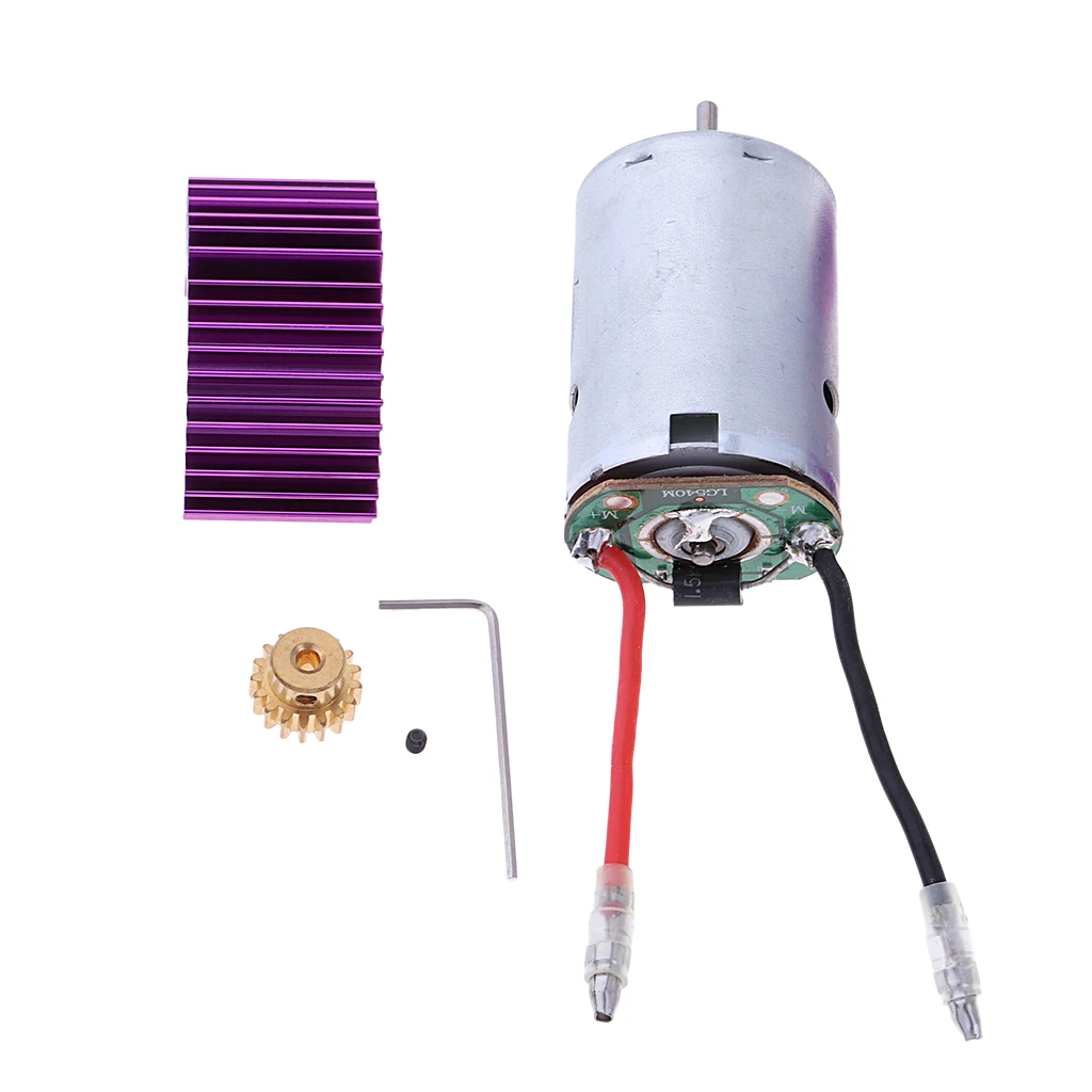 For Wltoys 12428 12423 1/12 RC Car 540 Motor 17T Motor Gear Radiator 12428-0121+0088+XY12017 Motor+Heat Sink+Gear