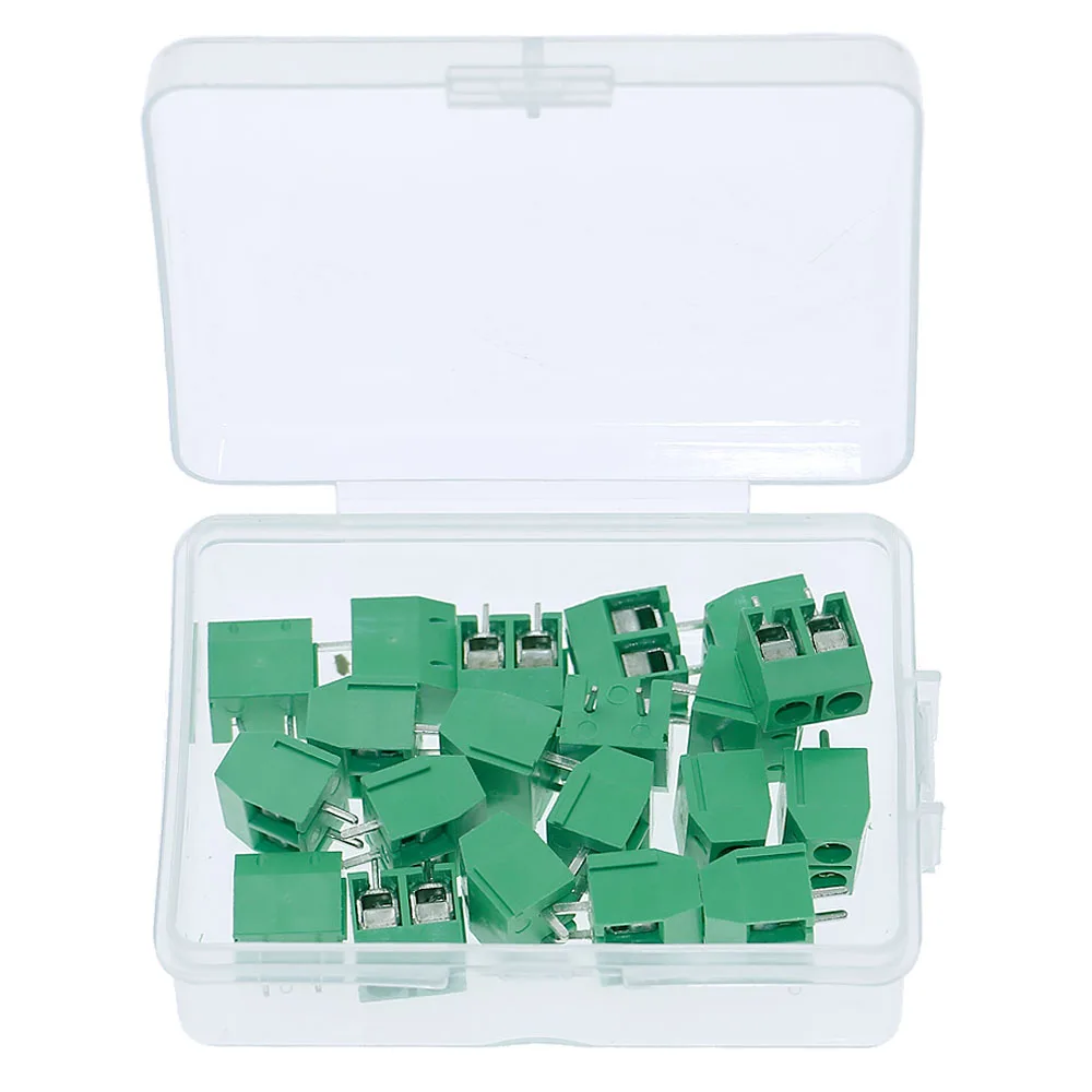 20pcs/Box  Pitch 5mm KF301-2P 3P Pin PCB Mount Screw Terminal Block Connector for Arduino 300V 15A