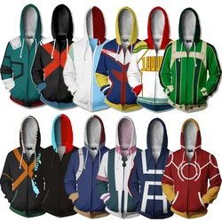 Sweats à capuche College 3D pour hommes, Boku No My ForeAcademia PVD, Hip Hop, Survêtements décontractés et drôles, Costume de cosplay japonais