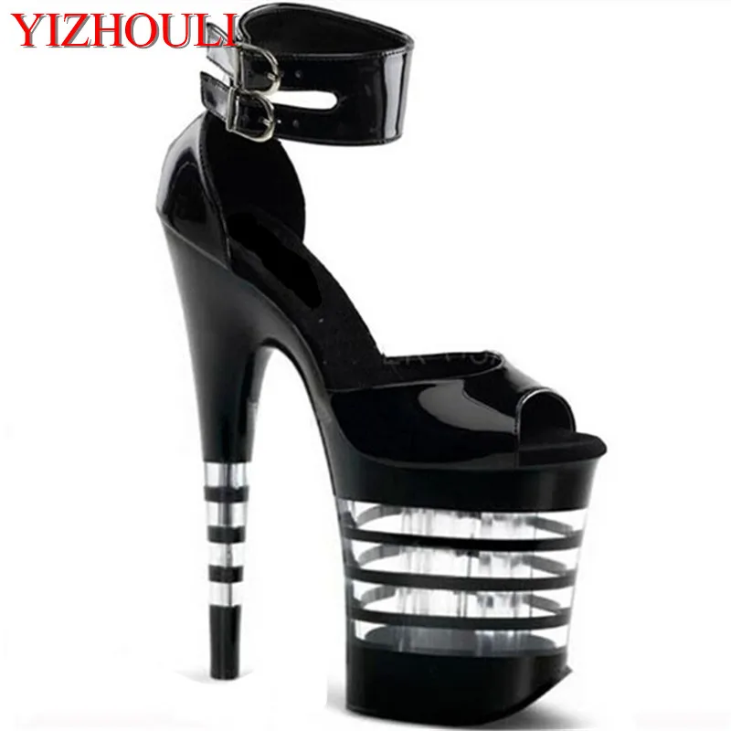 

2018 new arrive fashion 20cm stilettos women platform high heel sandals and woman sexy 8 inch high-heeled shoes