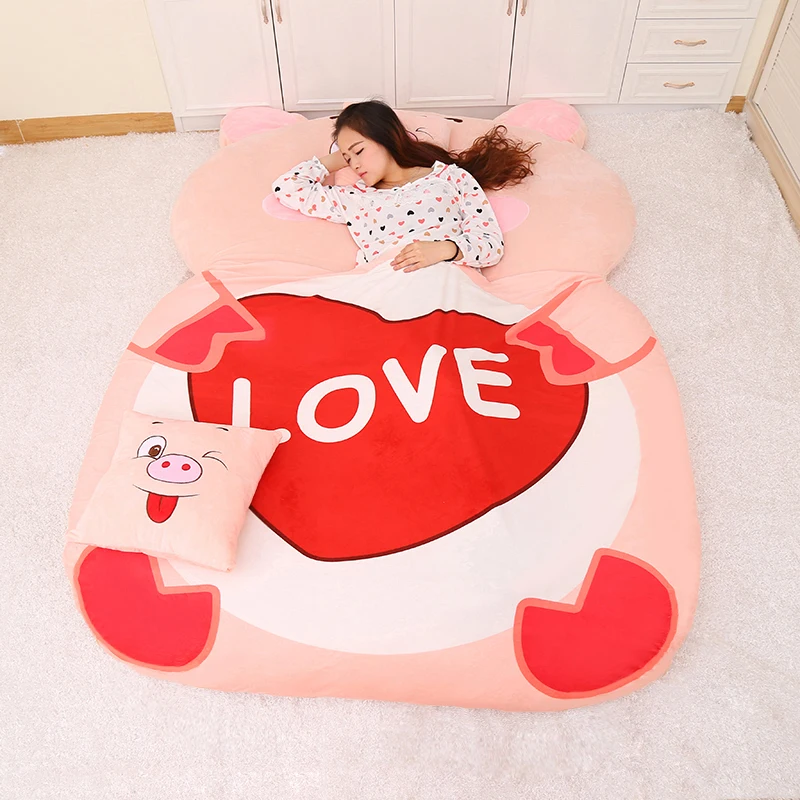 Cartoon mattress home lazy sofa bed Suitable for children tatami mats Lovely animal bedroom Foldable sofa bed Recliner