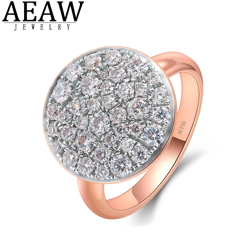 

1.26ctw DEF color VVS1 Round Briliant Cut CVD HPHT Lab Grown Diamond Engagement Ring Solid 14k Rose Gold Two Color