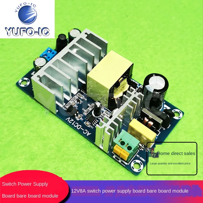 

Бесплатная доставка, 3 шт., Φ модуль питания, 12 В, плата импульсного источника питания 8A, 100 Вт, модуль питания высокой мощности, неизолированная плата стандарта