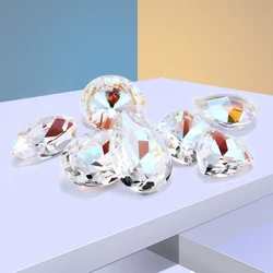 Astrobox AAAA 10pcs Rhinestone Crystal Shimmer Pointback Strass Crystal Stones Jewelry Sew On Dress Crafts Decorations Christmas