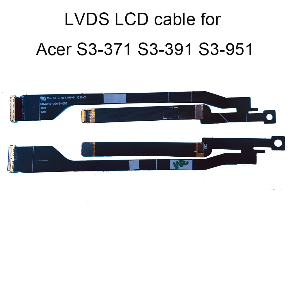 

1237X компьютер LVDS LCD кабель для Acer Aspire S3-371 S3-391 S3-951 SM30HS-A016-001-0001 Экран Дисплей Flex