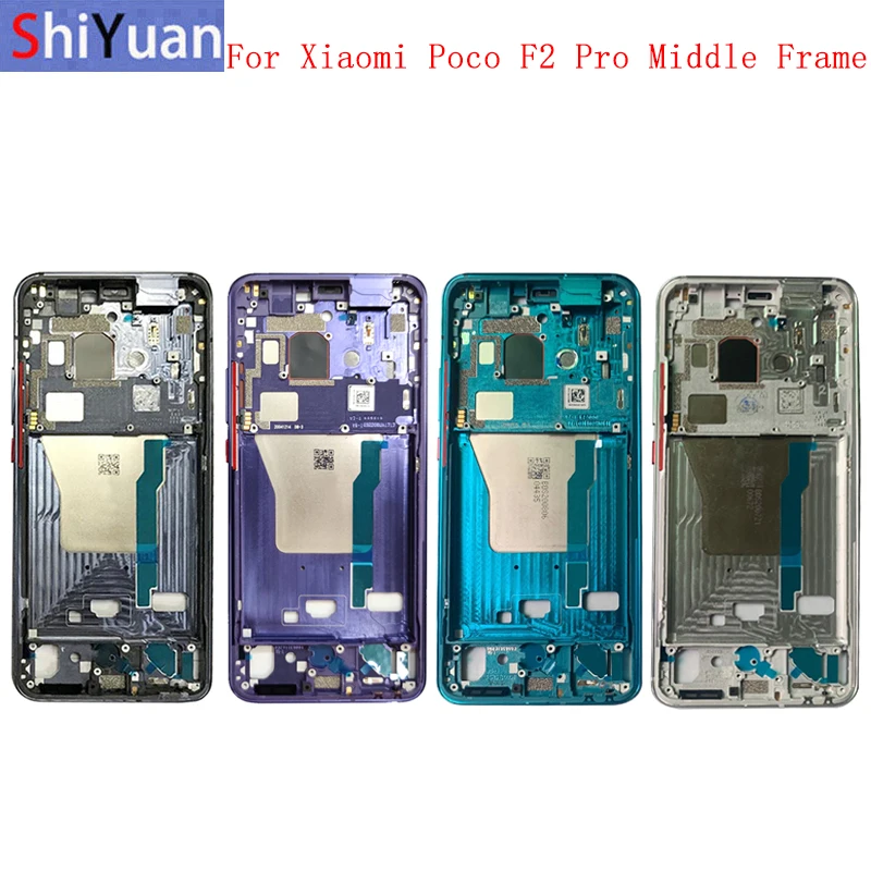 Housing Middle Frame LCD Bezel Plate Panel Chassis For Xiaomi Poco F2 Pro/Redmi K30 Pro Phone Metal Middle Frame