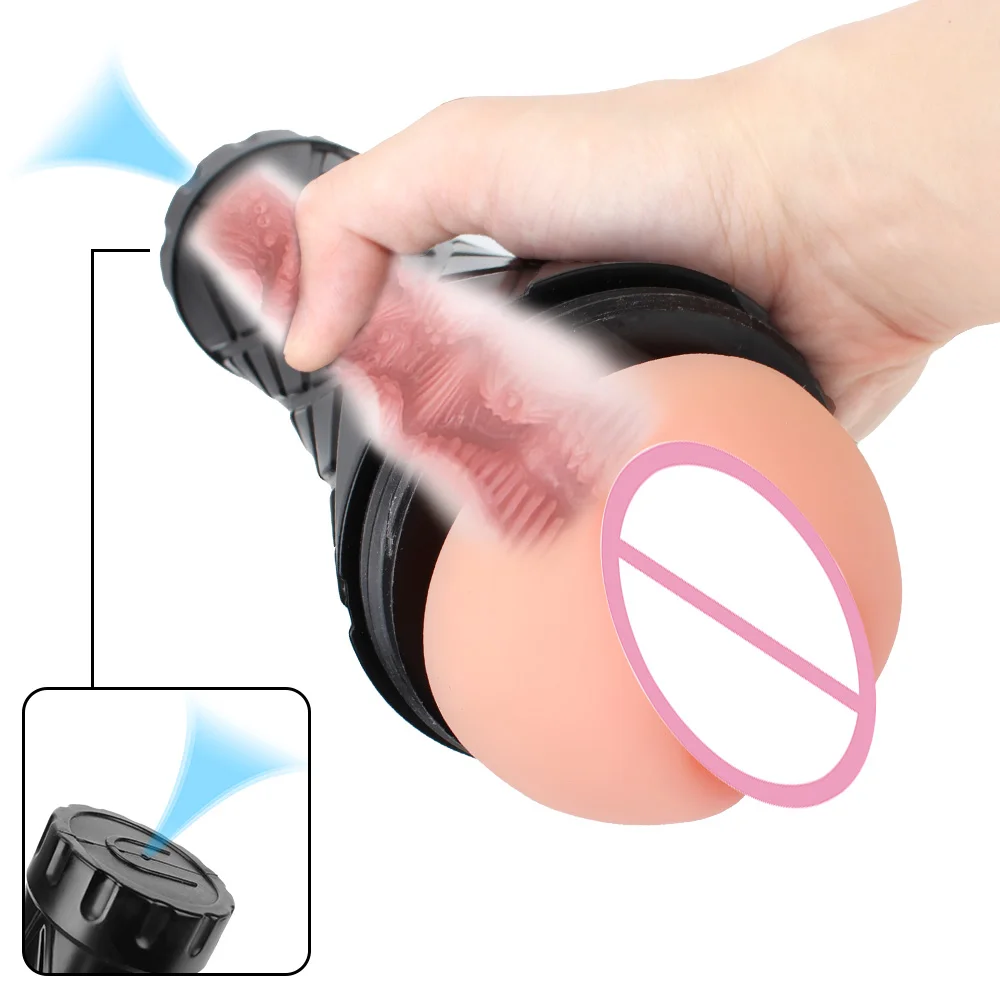 เซ็กซี่ถ้วยรางวัลอวัยวะเพศชายปั๊ม Glans ดูดชายสําเร็จความใคร่คัพช่องคลอดจริง Pussy เพศเร้าอารมณ์ของเล่นสําหรับผู้ชาย