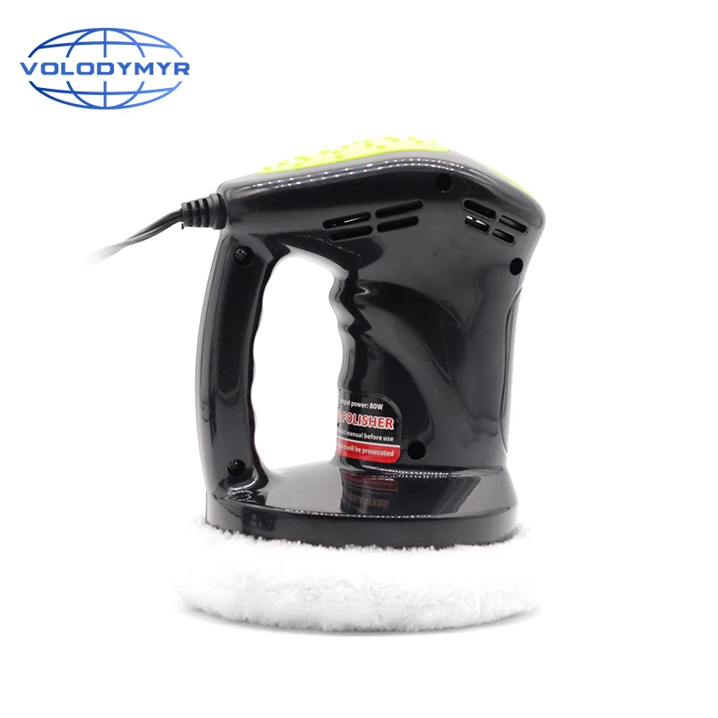 Volodymyr Car Wax Machine Black 80W DC12V Portable Efficient Mini Polisher Electric Sander Polishing Tool for Auto Polish Waxing