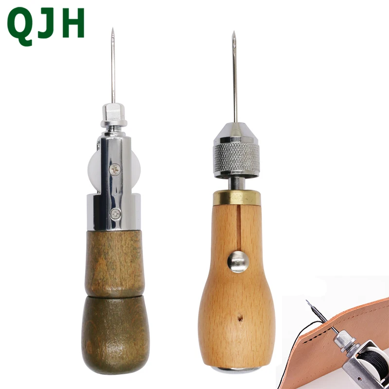 

QJH Leather Sewing Awl Thread Kit Manual Sewing Machine Speedy Stitcher Leather Craft Stitching Shoemaker Canvas Repair Tool