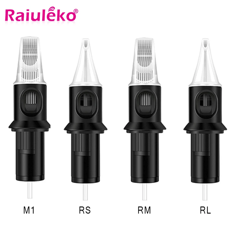 Tattoo Cartridges Needle 10/5pcs RL/M1/RM/RS Professional Disposable Semi-Permanent Eyebrow Lip Makeup Needle For Tattoo Machine