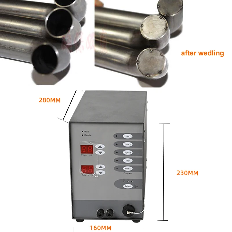 Máquina de solda a laser de aço inoxidável, controle numérico automático, soldador de arco argônio para soldar jóias, toque pulso