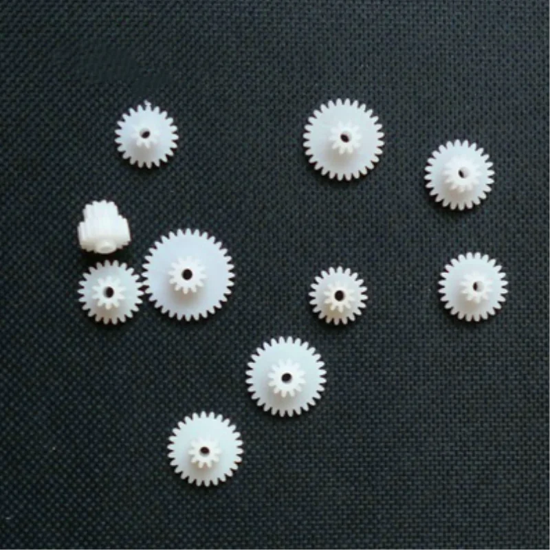 5pc 2A/2B 16-28 tooth double gear center hole for 2mm optical/axle non-nylon copper gear Plastic double gear