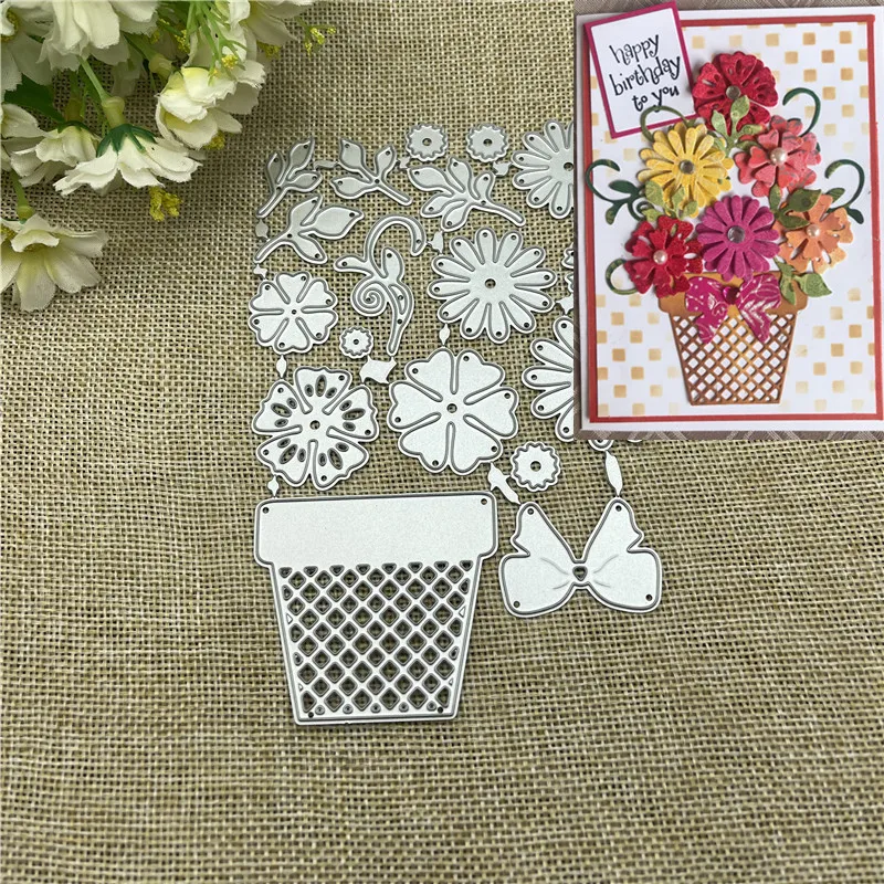 Flowers frame Metal Cutting Dies Stencils For DIY Scrapbooking Decorative Embossing Handcraft Template