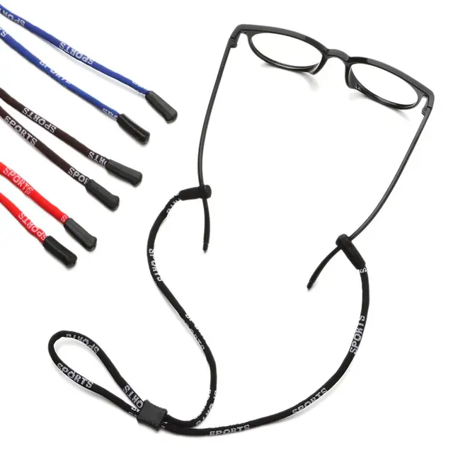 Nowe antypoślizgowe okulary liny na zewnątrz okulary sportowe przewód kobiety mężczyźni okulary okulary uchwyt na przewód smycz na szyje okulary smycz