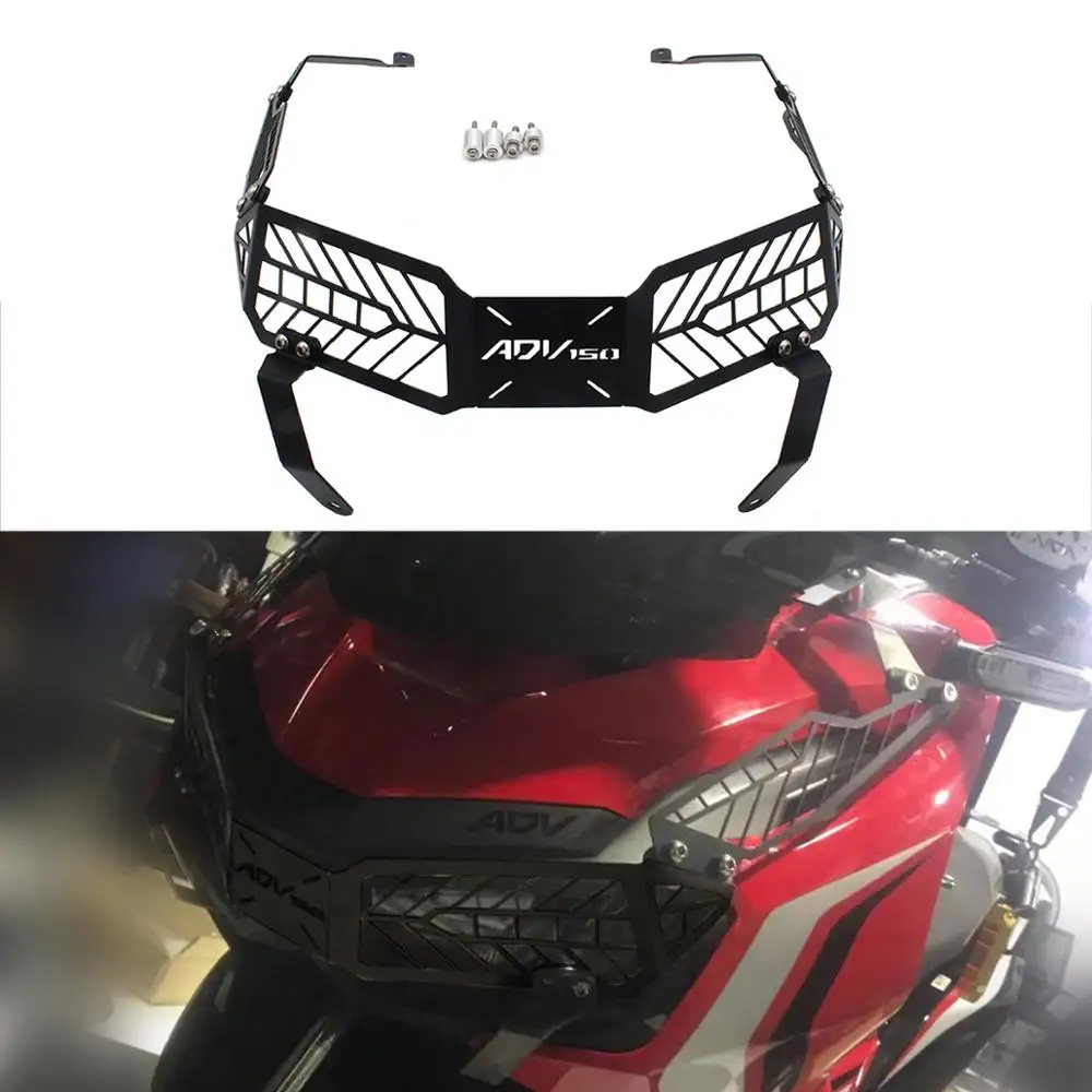 

SEMSPEED Motorcycle adv150 Parts Headlight Head Light Grille Guard Cover Fits For HONDA ADV150 ADV 150 2019-2020 Accessories