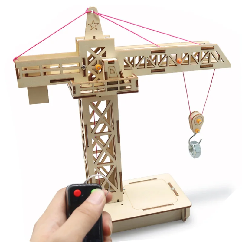 Remote Control Tower Crane Lifting Crane Diy Models & Building Toy Science &Education Model Toy For Children Gift Toy