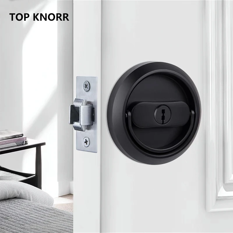 

TOP KNORR Hidden Door Lock Bedroom Door Lock Storage Room Door Secret Lock Bathroom Double Hook Anti-Theft Lock Pull Ring Lock