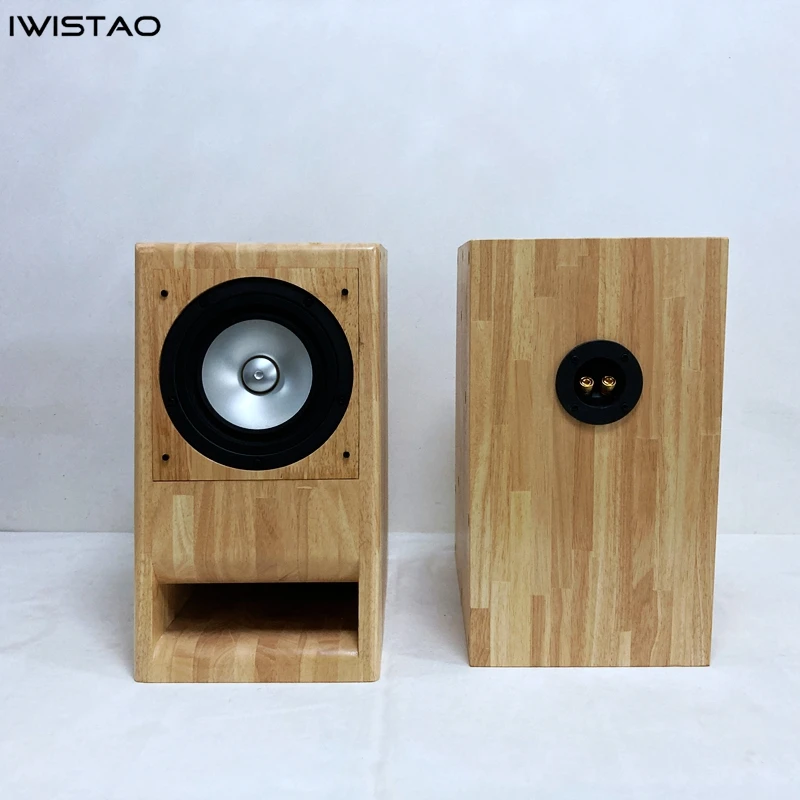 IWISTAO HIFI Speaker Finished  6.5 Inches 1 Pair Labyrinth Structure Solid Wood for Mark Full Range Speakers Unit CHN110