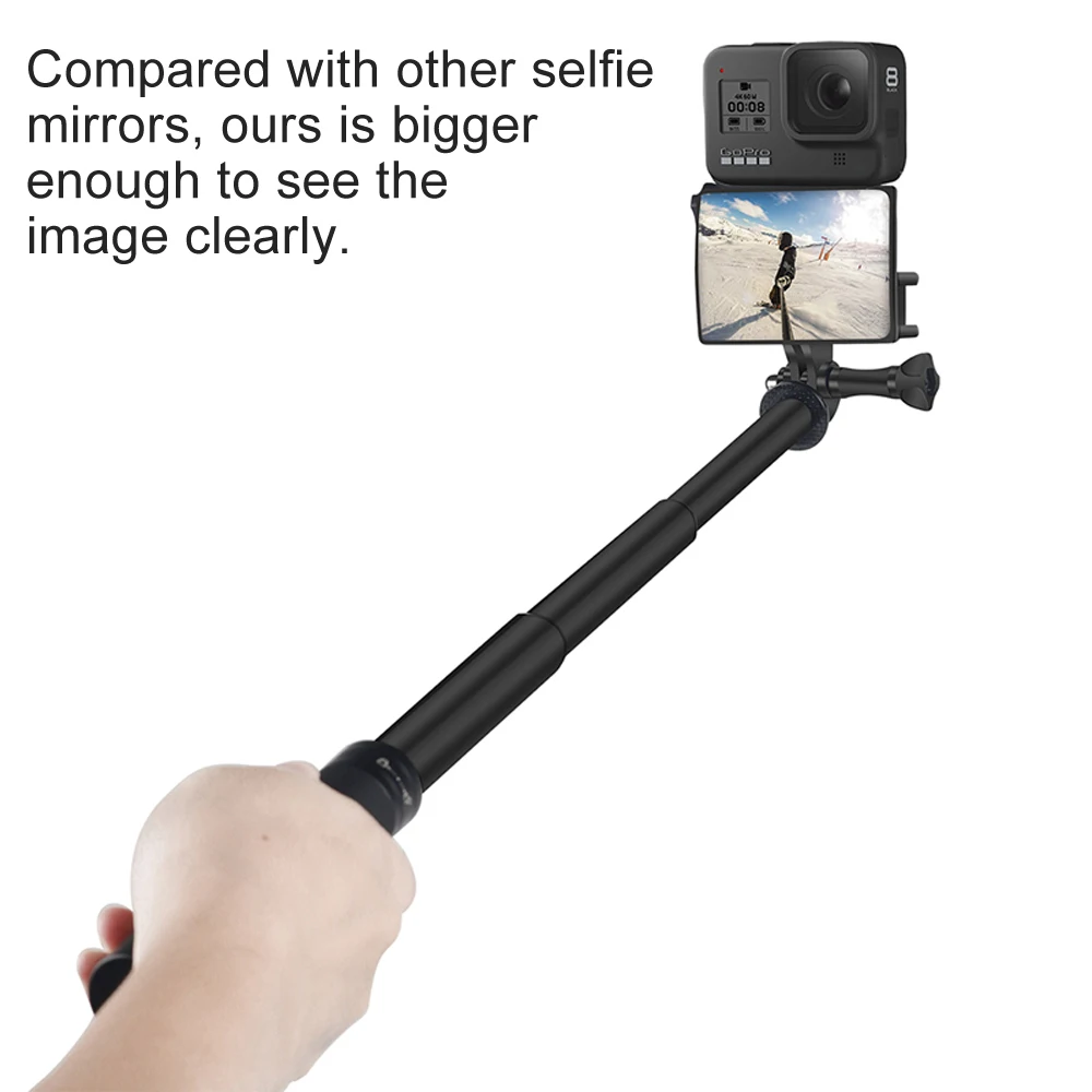 Селфи Vlog зеркало для GoPro Hero 8 Vlogging флип-экран крепление для холодной обуви для Go Pro 7 6 5 Yi Mijia SJCAM аксессуары