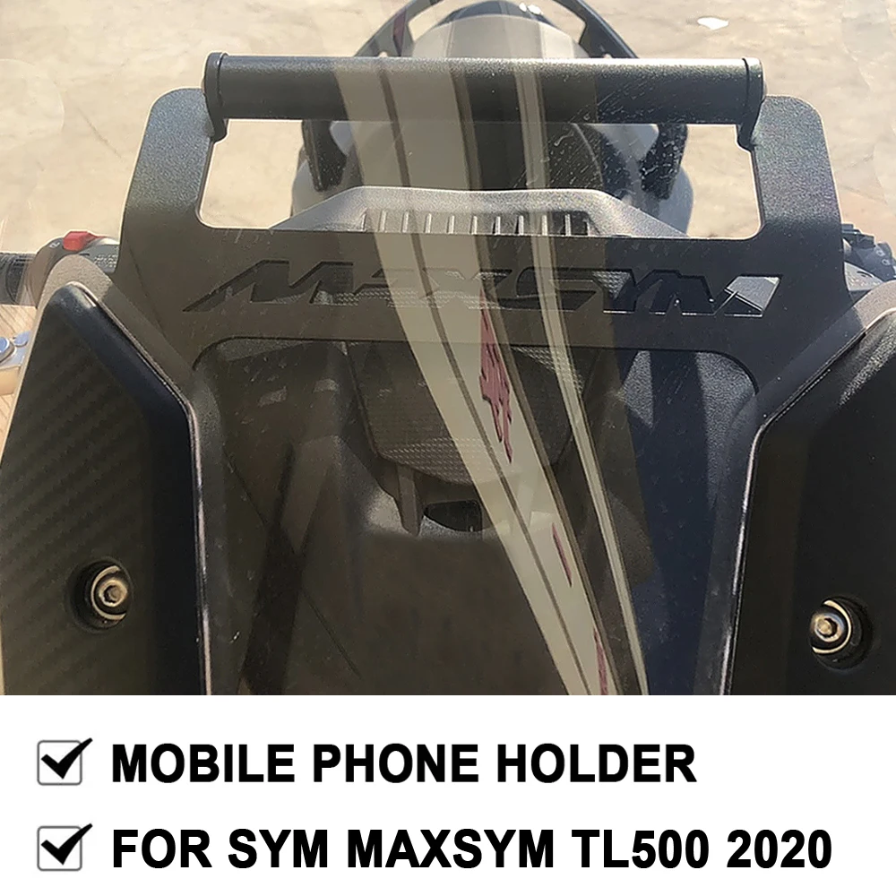 

NEW TL500 2020 Front Phone Stand Holder Smartphone Phone GPS Navigaton Plate Bracket For SYM MAXSYM TL 500