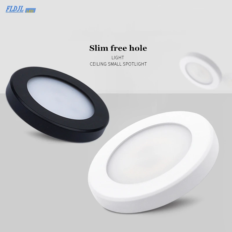 LED Downlight Mini montowany powierzchniowo 220V 240V 5W 7W Panel Spot Light Ultra cienkie oświetlenie wewnętrzne Domowa lampa kuchenna do szafki