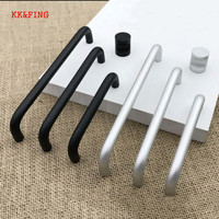 KK&FING U Type Aluminum Alloy Kitchen Cabinet Door Handles Drawer Knobs Home Improvement Furniture Handle Hardware Diameter 10mm