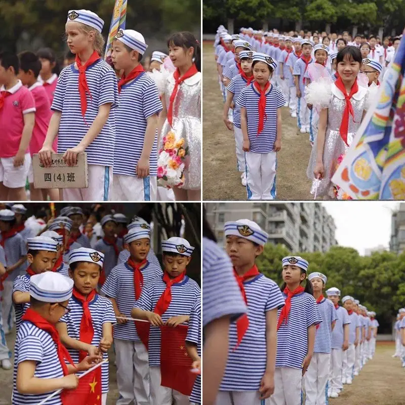 Chapéus militares boné de marinheiro capitão branco marinha caps com âncora chapéus do exército para homens criança fantasia cosplay chapéu