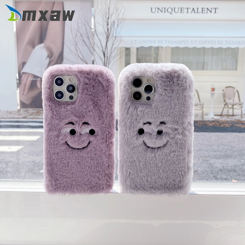 Capa engraçada de pele de pelúcia roxa, capa de silicone para Samsung Galaxy Note 20 Ultra 10 9 8 5 S10E S10 S9 S8 S7 S6 Edge Plus
