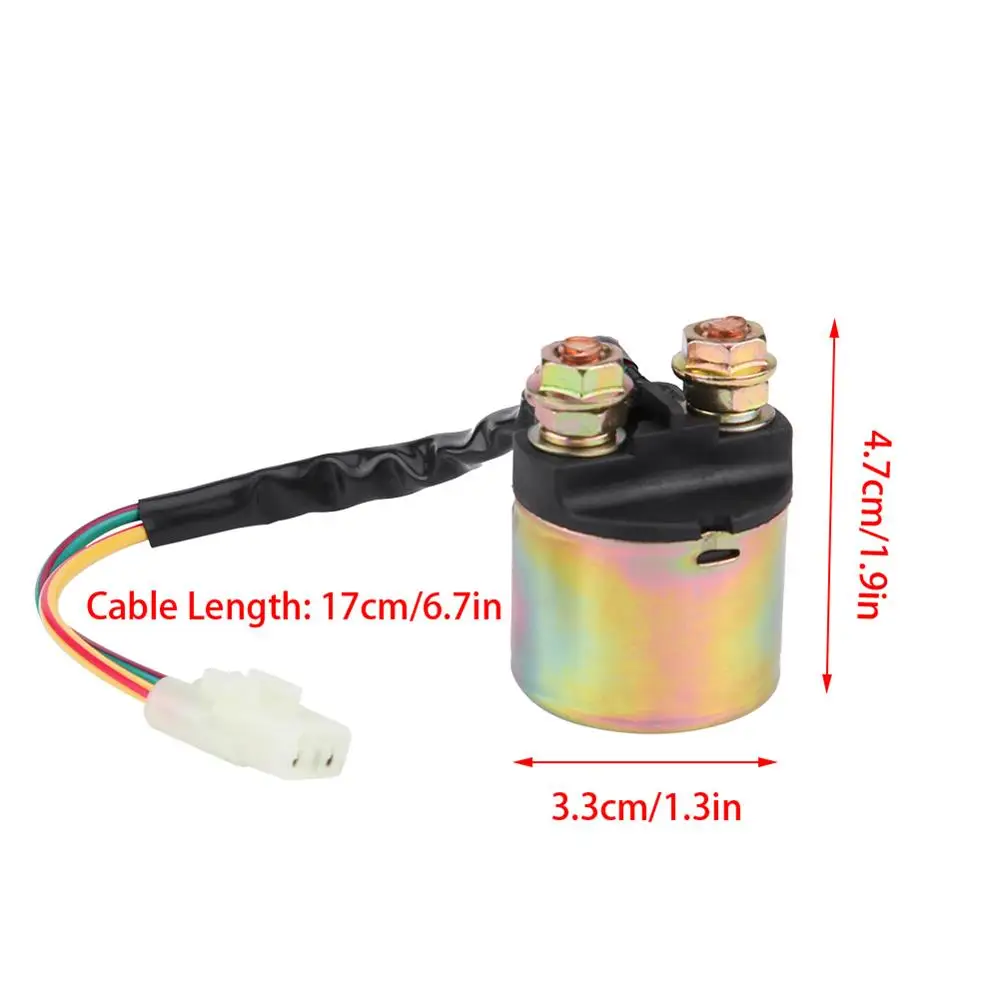 Motorcycle Starter Solenoid Relay For Scooter ATV Moped Motorcycle Replacement Accessories Electrical Starter Relay Solenoid