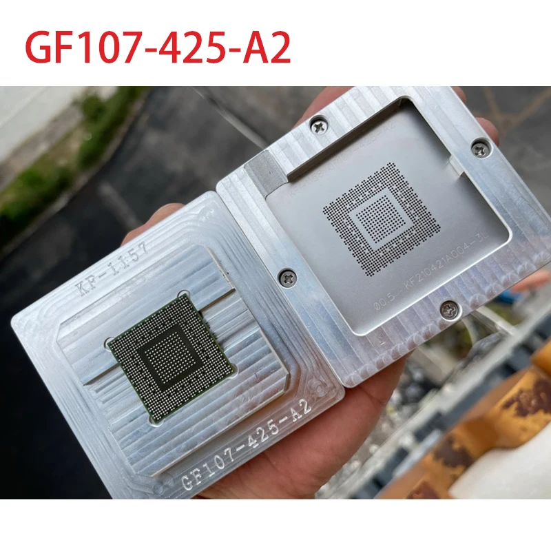 Imagem -05 - Bga Reballing Stencil Kit para Placa Gráfica Chip ic Gtx970 1660s 2060 2070 Ga104 N18p Gf107 Gf108 Plantio Jigs Modelo Elétrico