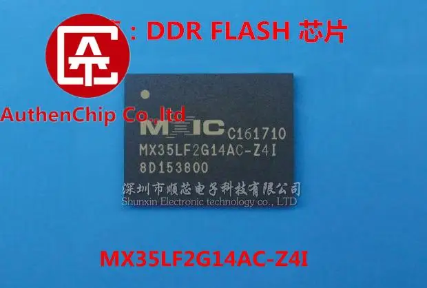 100% original, MX35LF2G14AC-Z4I, 2Gbit, 2,7-3,6 V, SPI, NAND, FLASH, 5 uds.