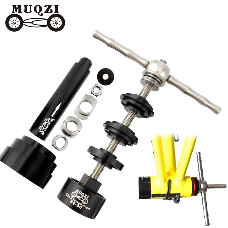 MUQZI MTB Bike Bottom Bracket Install Removal Tools for BB86 BB30 BB92 PF30 MTB Road Bicycle Bearing Repair Press Equipment Kit