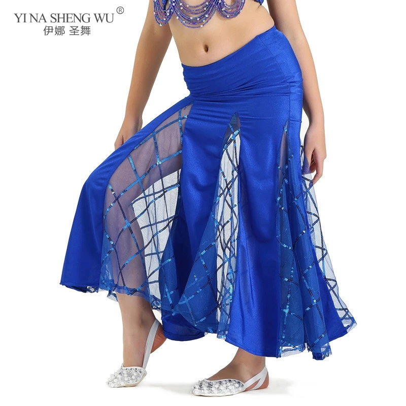 Trajes de danza del vientre para niños y niñas, falda de cola de pez, faldas bonitas de alta calidad, espectáculo de baile Oriental, 8 colores, novedad