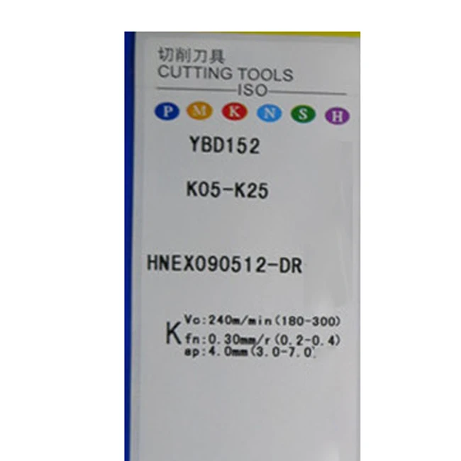 HNEX HNEX09 090512 HNEX090512-DR YBD152 CNC 기계 선반 커터 공구 홀더 10 개 카바이드 인서트 가공 주철