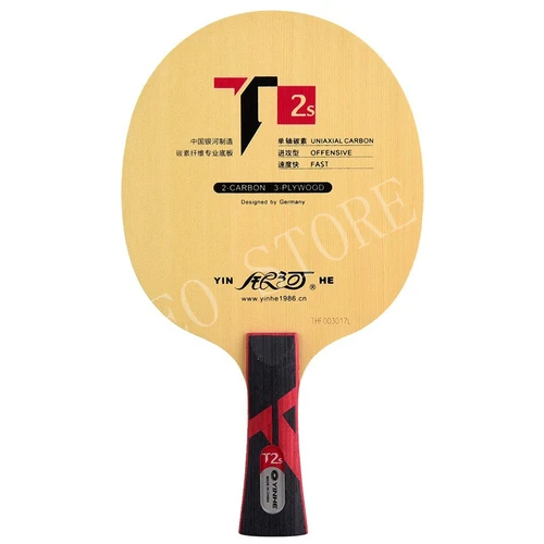 Imagen 1 del producto Hoja De tenis De mesa genuina Yinhe Galaxy T-2S T2S (T2s,3 madera + 2 carbokev) Base De raqueta De Ping Pong Raquete De Ping Pong