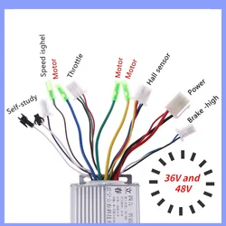 36V/48V 350W Electric E-bike Scooter Brushless Motor Controller 16-18A electric scooter Overcurrent protect