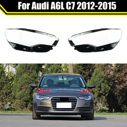 Auto Head Lamp Light Case For Audi A6 A6L C7 2012 2013 2014 2015 Car Front Headlight Lens Cover Lampshade Glass Lampcover Caps