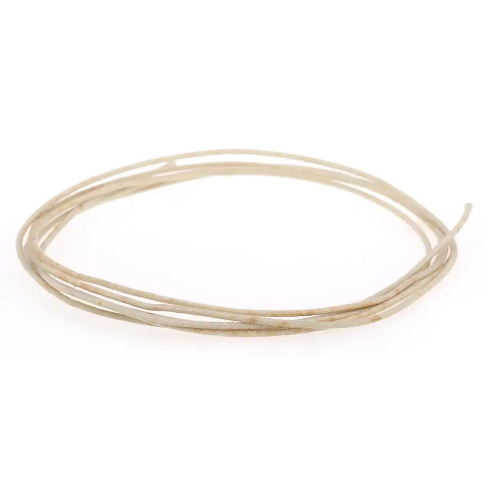 Gavitt Vintage Style Pre-tinned Push-back Cloth Covered Stranded Wire for Amplifier, White 6 Feet (2 Meters)