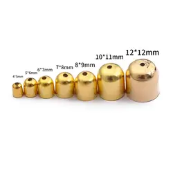 50-100pcs 3 4 5 7 8 10 mm Leather Cords Bracelets Buckle Finding End Tip Tassel Caps Crimp End Beads Caps For DIY Jewelry Making
