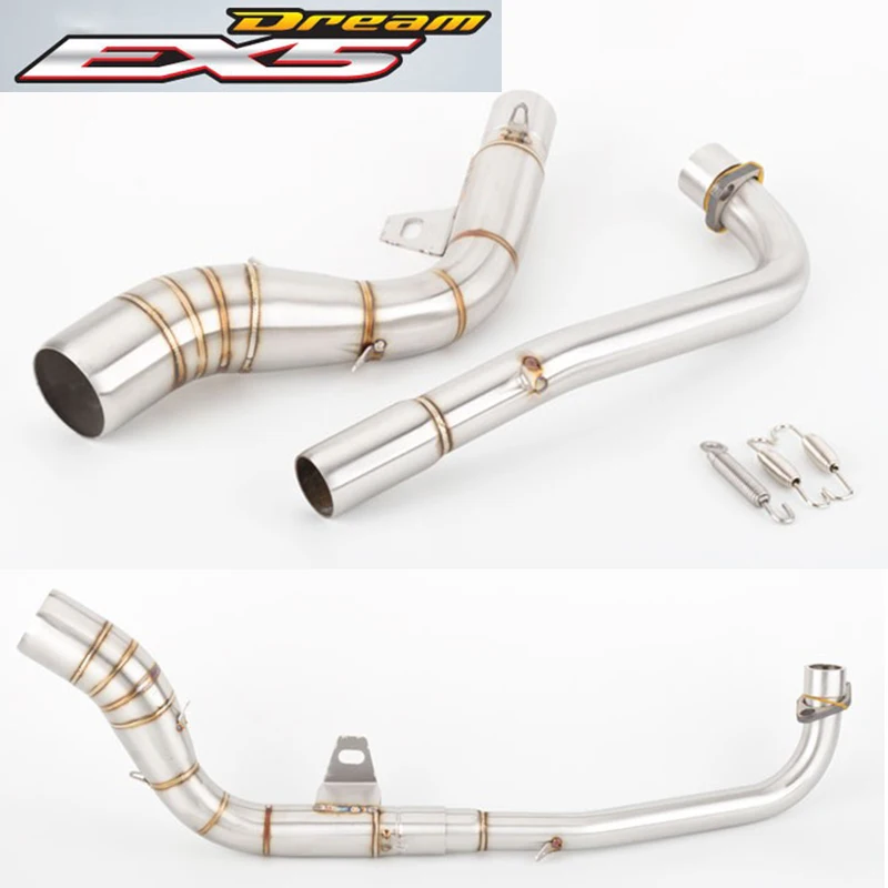 Motorcycle Mounting Accessories Muffler EX5 Dream Front Section EX5 Middle Exhaust Pipe For HONDA EX5 Dream with 51mm Exhaust