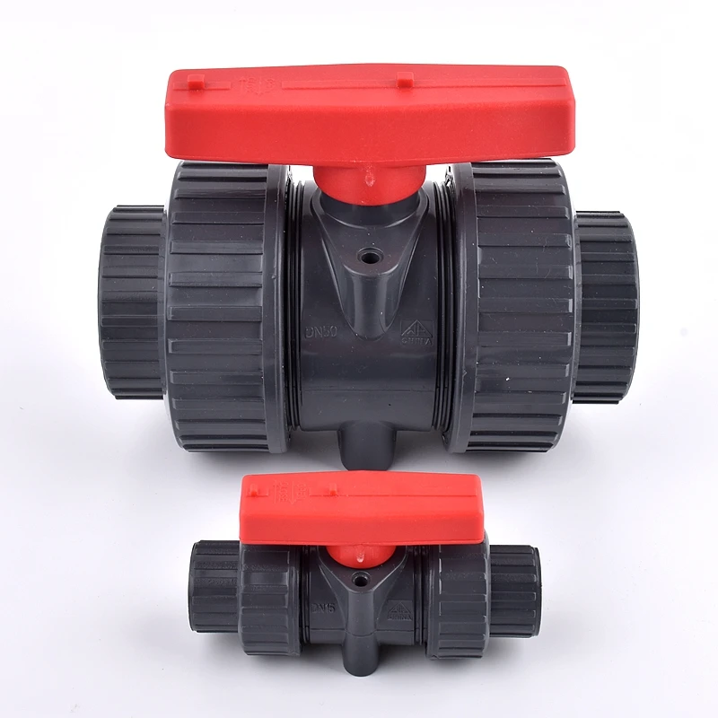 I.D 20~110mm Thickened UPVC Ball Valve Aquarium Fish Tank Drainage Gate Valve Irrigation Adapter Industrial Water Pipe Fittings