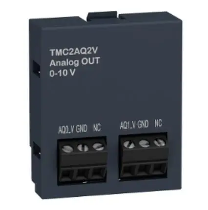 TMC2AQ2V  Analogue output cartridge, Modicon M221, 2 analog voltage outputs, I/O extension