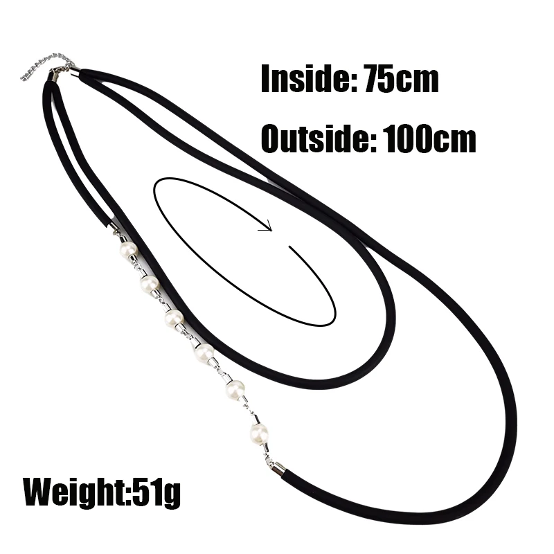 UKEBAY New Boho Handmade Necklaces Pearl Pendant Necklace For Women Luxury Jewelry Rubber Jewelry Wedding Accessories Wholesale